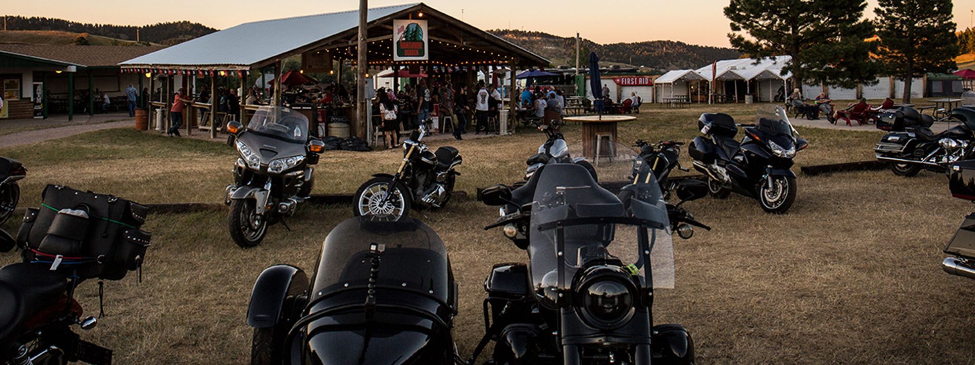 Motorcycles Hog Heaven Campground